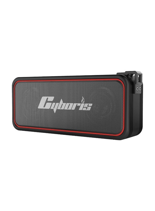 سايبوريس مكبر صوت بلوتوث محمول CYBORIS، مكبرات صوت لاسلكية بصوت عالي الدقة 20 وات، مقاومة للماء IPX7، بلوتوث V5.3، إقران ستيريو مزدوج، 30 ساعة تشغيل للمنزل، الهواء الطلق، السفر، الحفلات، الشاطئ - Image 1